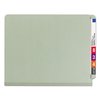 Smead Pressboard Folder, Letter, 4-Section, Gray/Green, PK10 26800